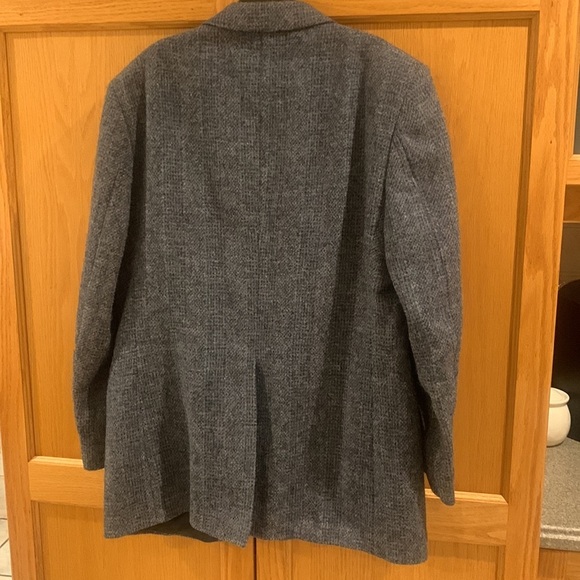 Harris Tweed 100% Wool Tweed Herringbone Grey Men’s Blazer Size 41 - Picture 5 of 16